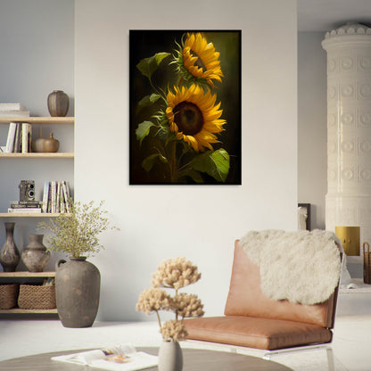 »Intimate Florals« retro poster