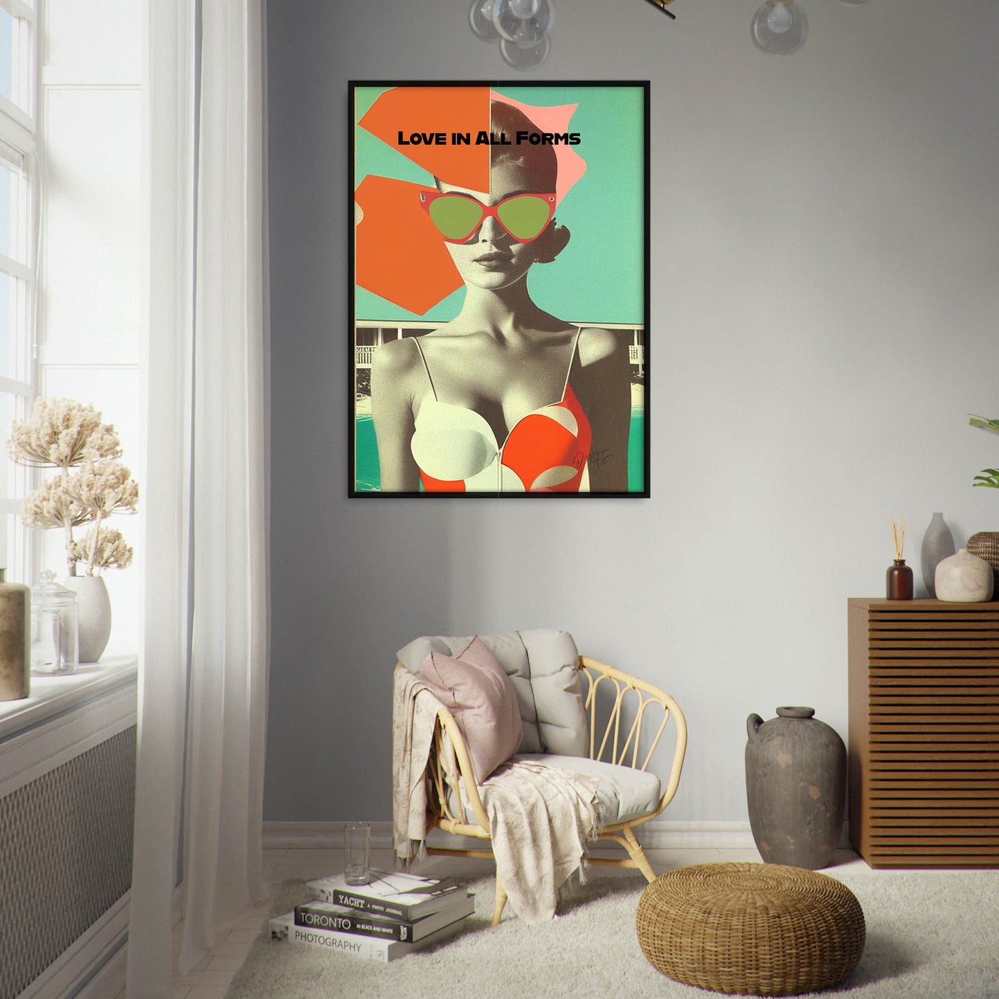 »Love in All Forms«retro poster