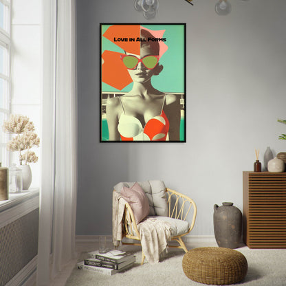»Love in All Forms«retro poster