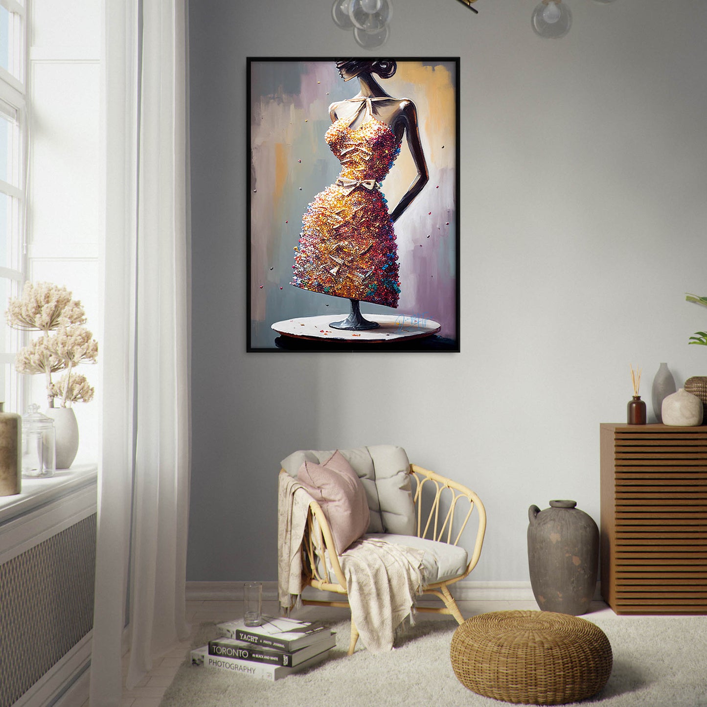 »Prismatic Pleats Dress«