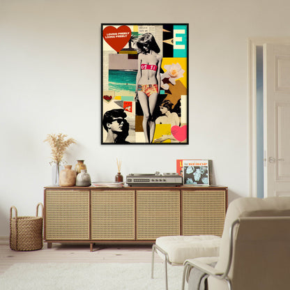 »Loving Freely, Living Freely«retro poster