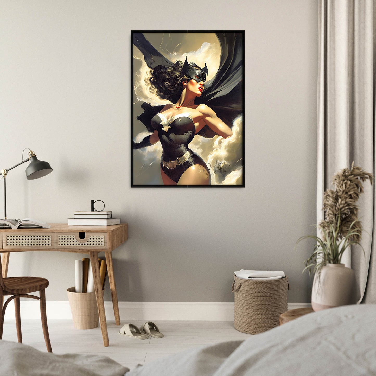 »Shadow Sentinel« retro poster
