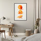 »Orange Watercolor Moods« retro poster