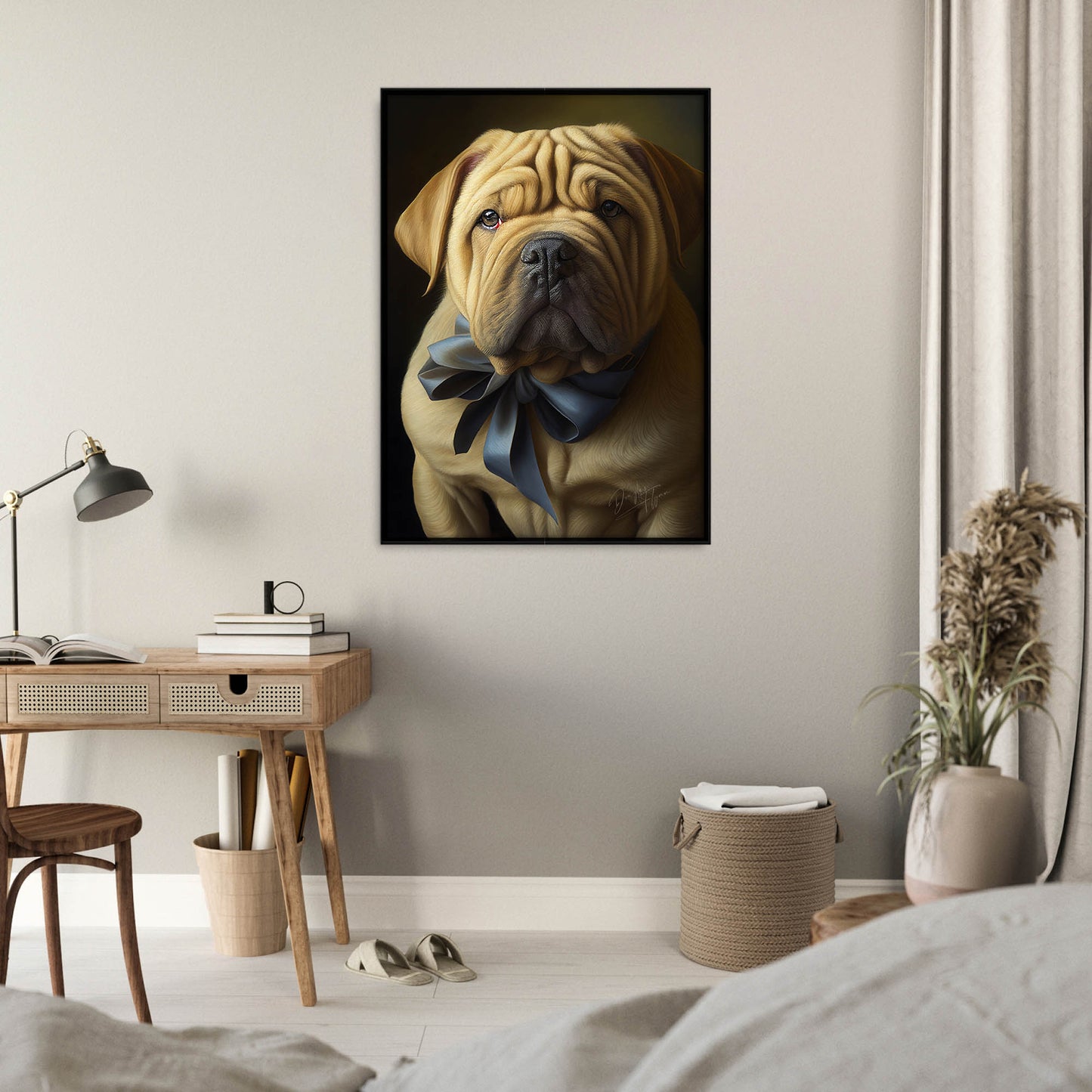 »Shar Pei med rosett«