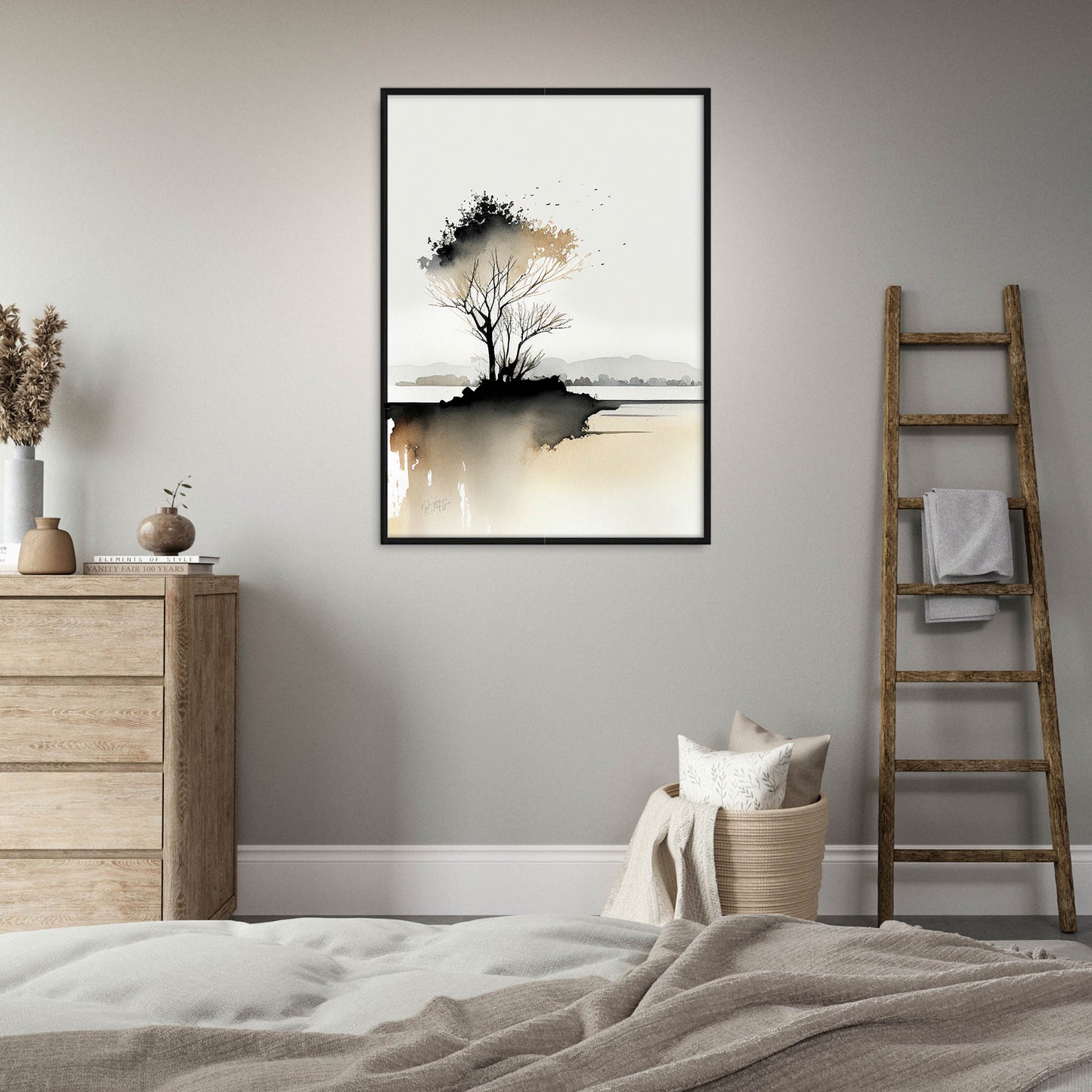 »Passionate Brushstrokes of Nature« retro poster