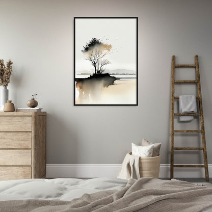 »Passionate Brushstrokes of Nature« retro poster
