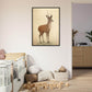 »Roe Deer Pause In Deep Thoughts« retro poster