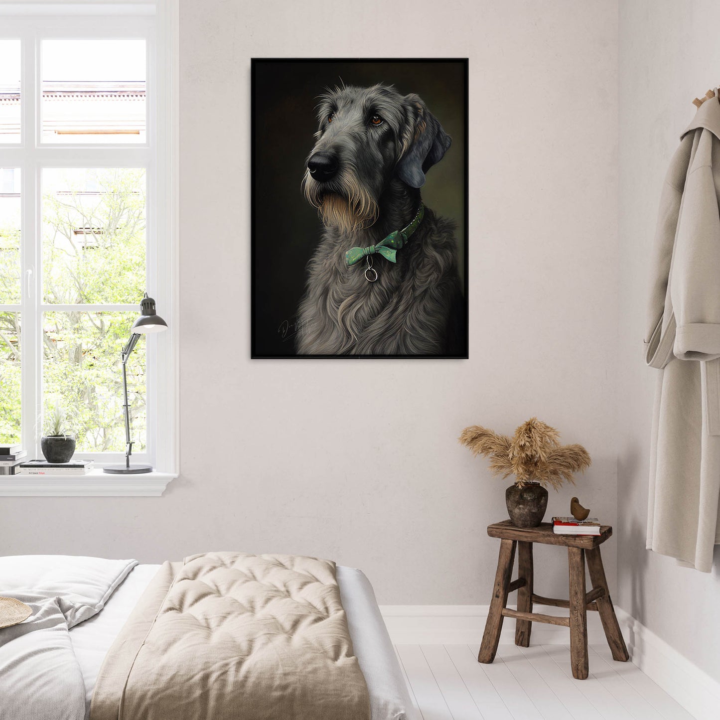 »Irish Wolfhound med rosett«