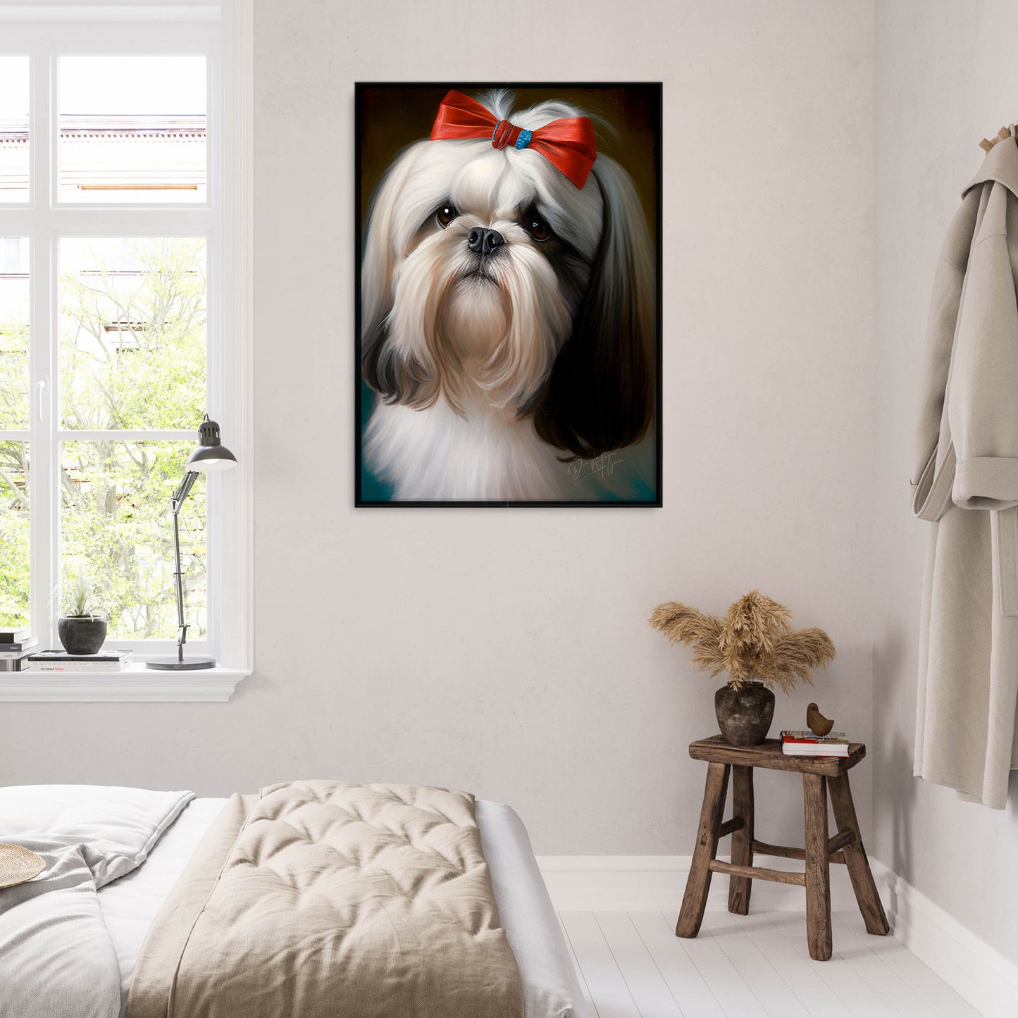 »Shih Tzu med rosett«