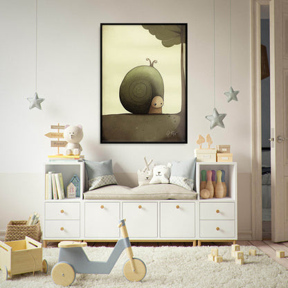 »Snail Pause And Woolgather« retro poster