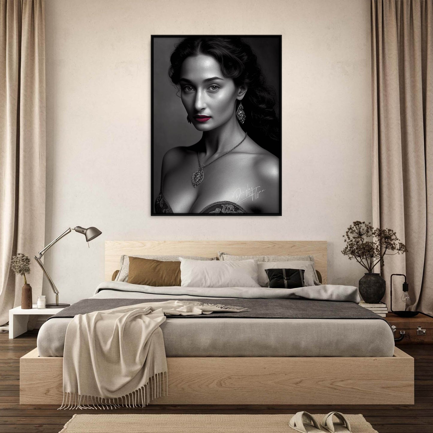 »Sultry Silks« retro poster