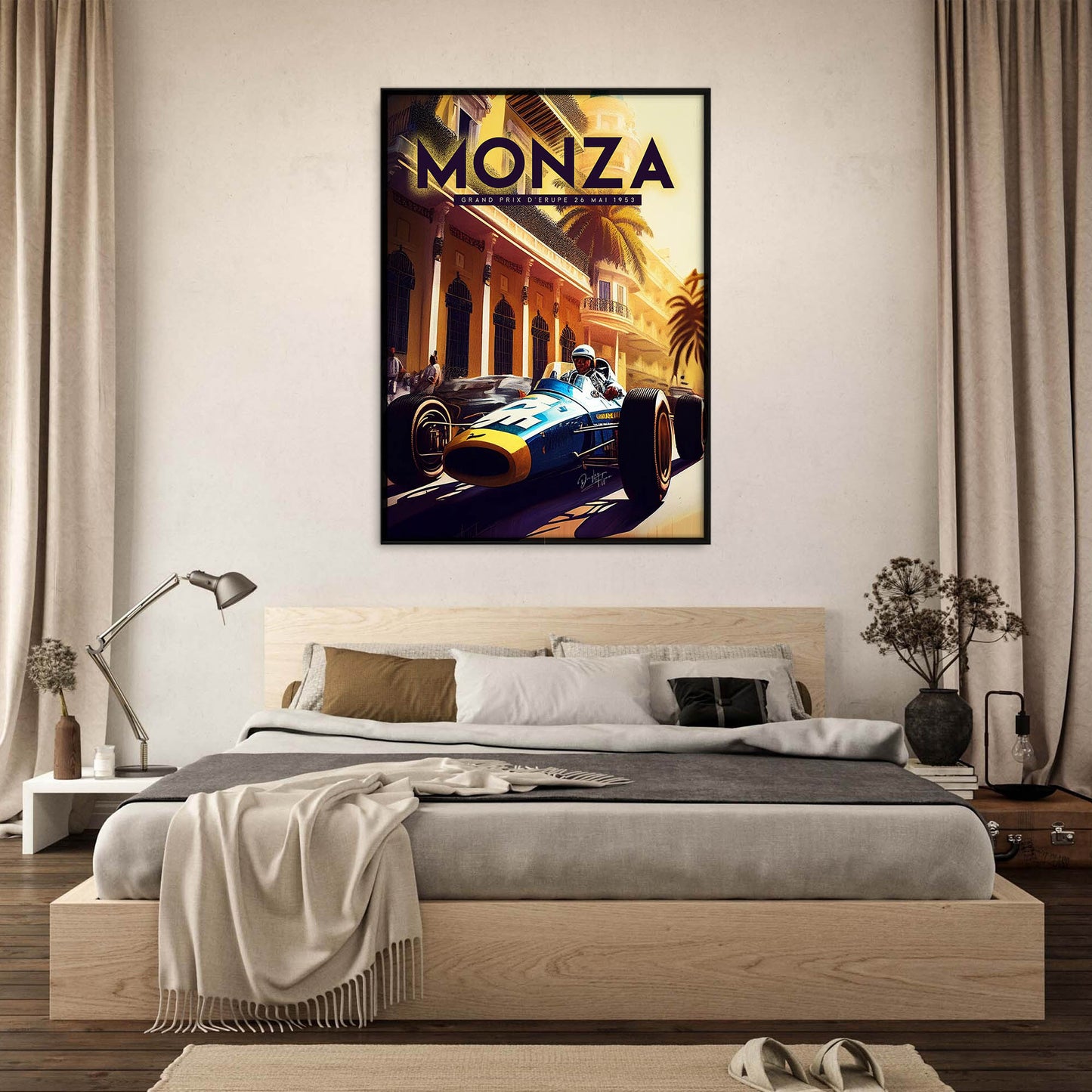 »Revved-Up Retro Racing« retro poster