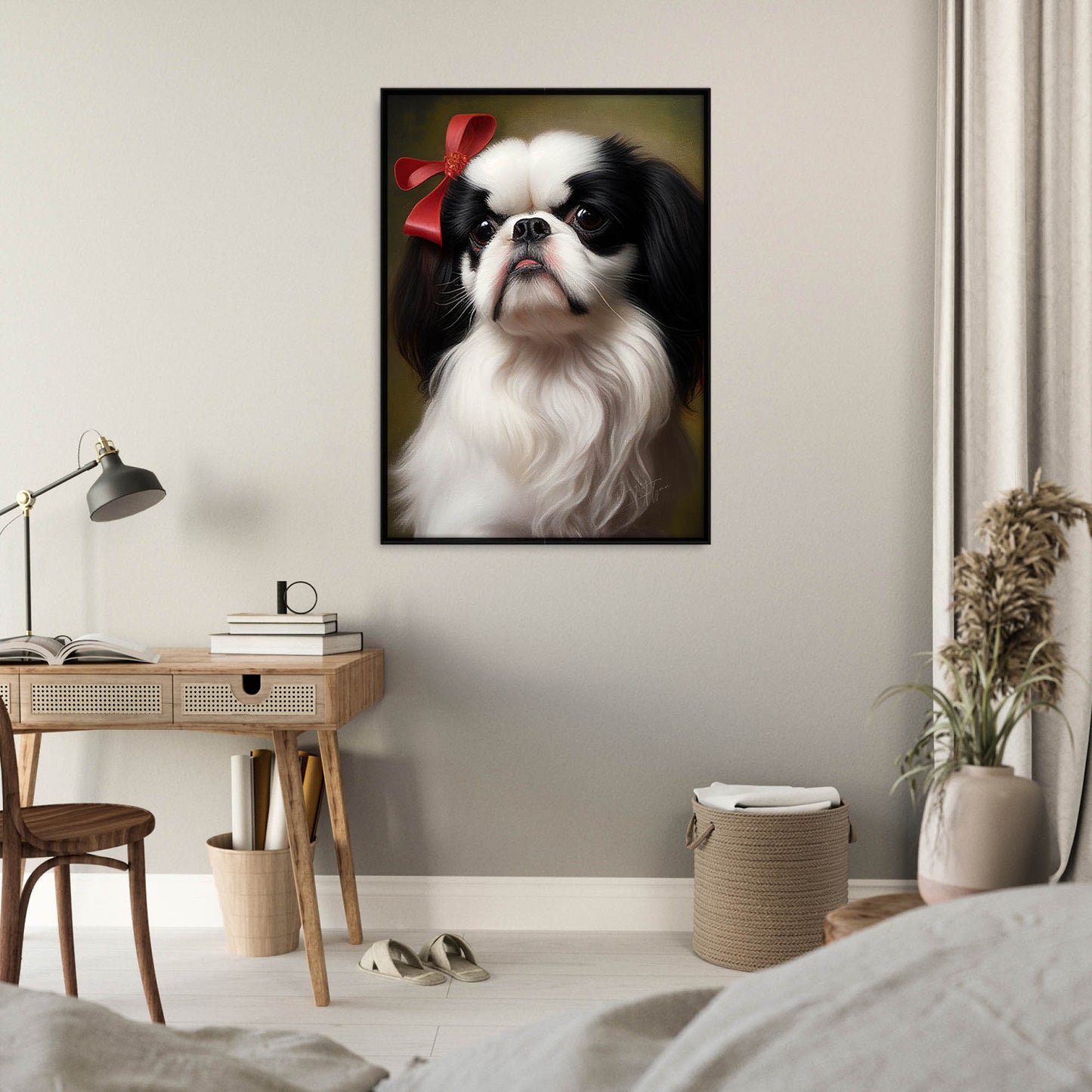 »Japanese Chin med rosett«