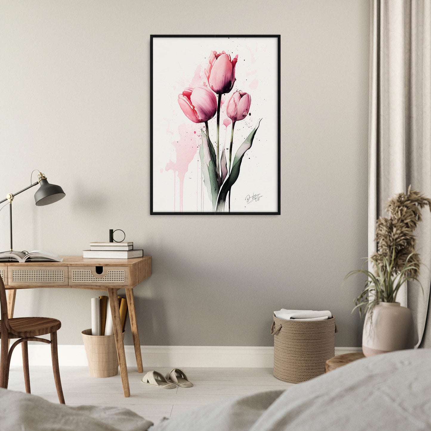 »Tulip Wanderlust« retro poster