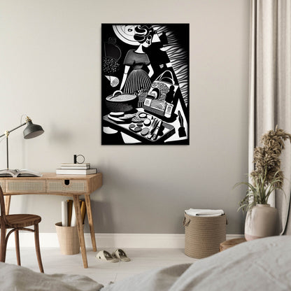 »Shop until  You drop« retro poster
