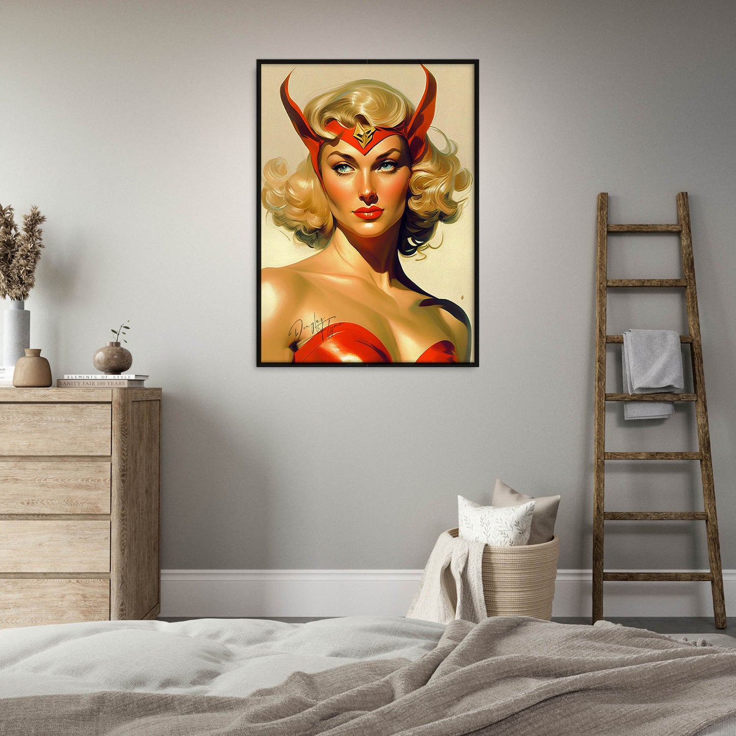 »The Red Raptor« retro poster