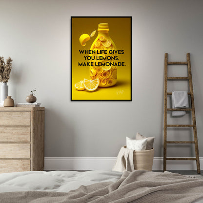 »When Life Gives You Lemons« retro poster