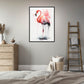 »Vibrant Flamingo Dreams« retro poster