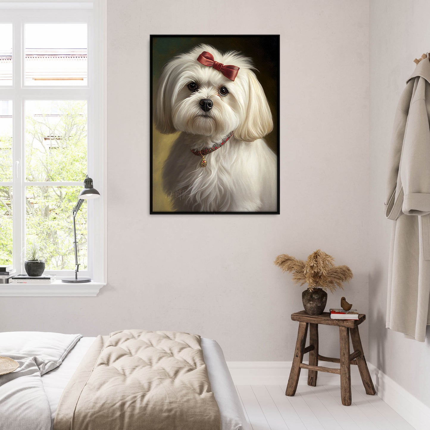 »Maltese med rosett«