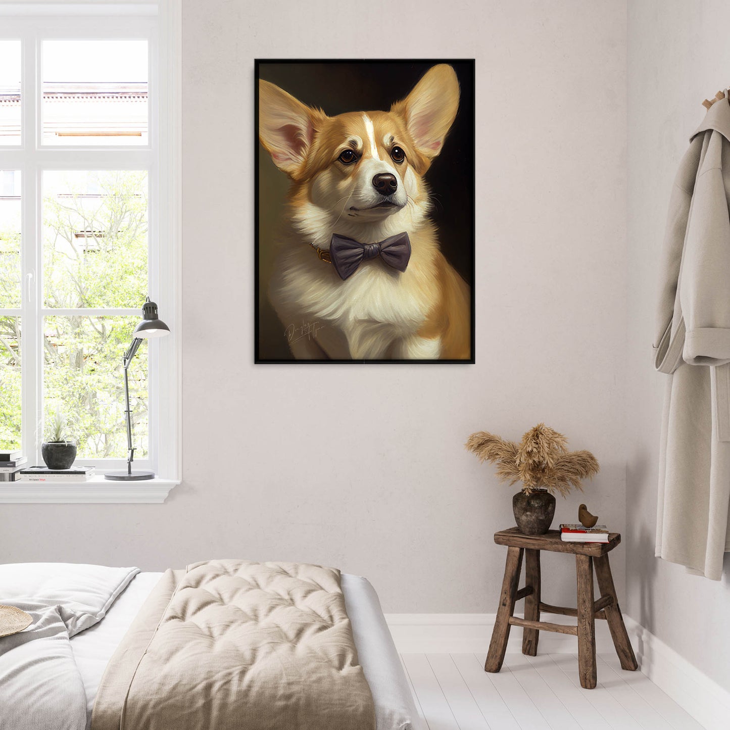 »Welsh Corgi med rosett«