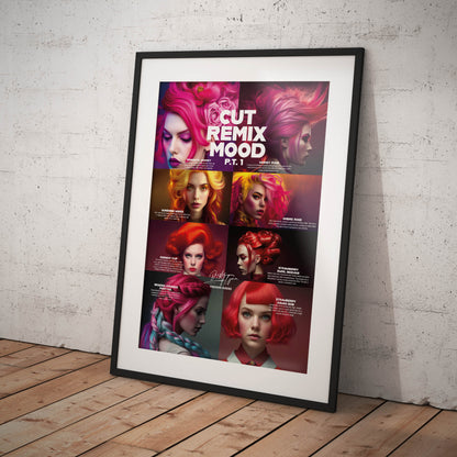 »Cut Remix Mood, pt 1« retro poster