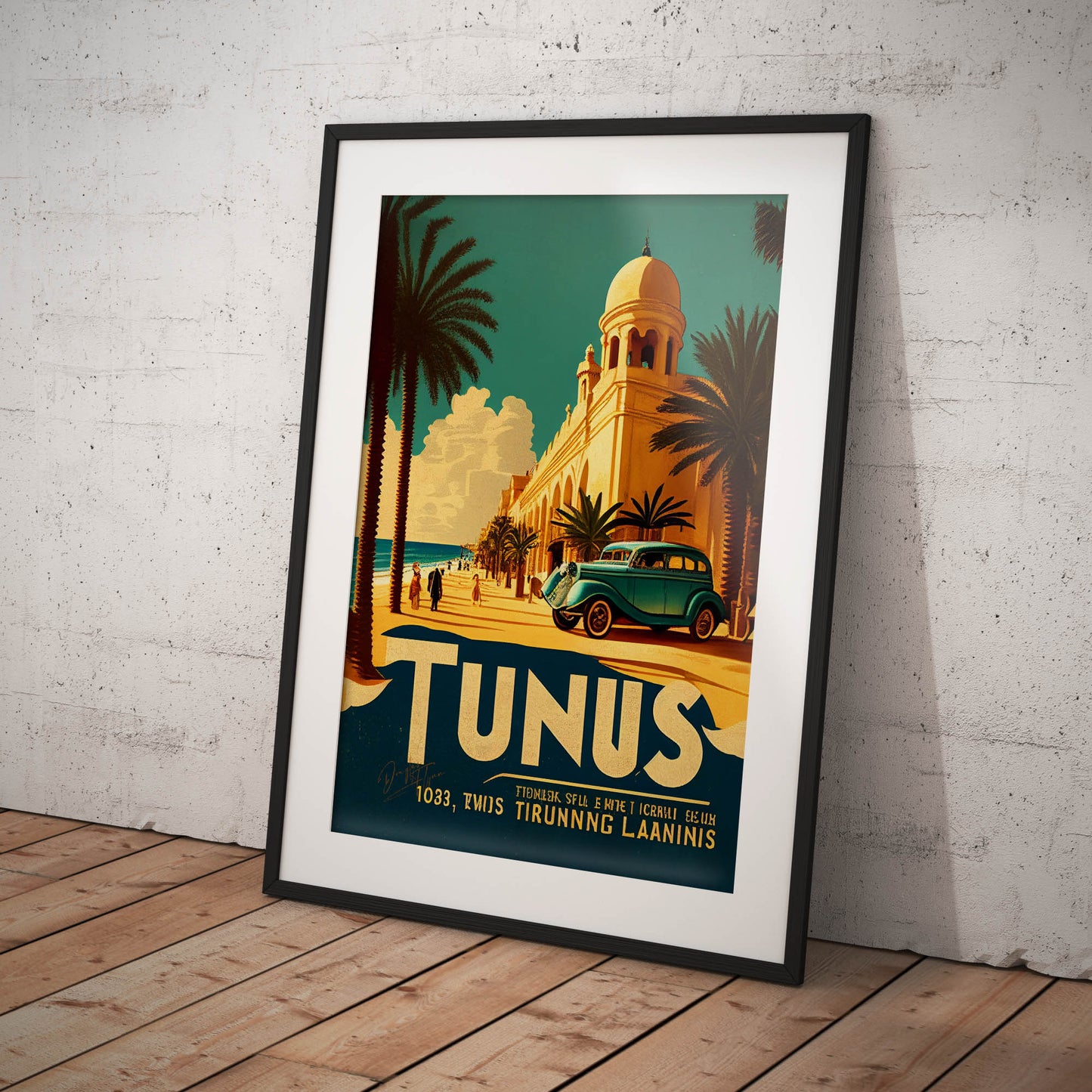 »Tunis, travel poster no 1« retro poster