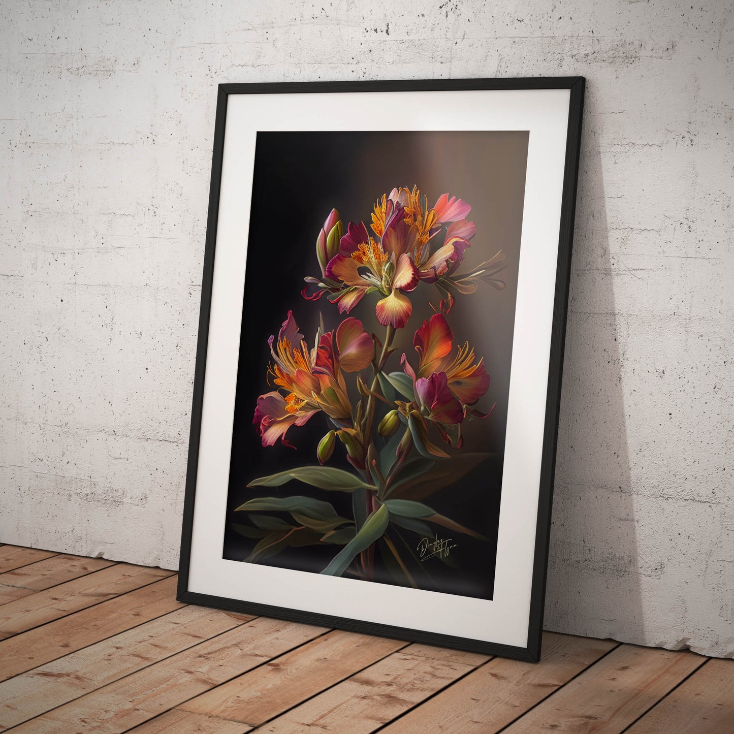 »A Bouquet of Love« retro poster