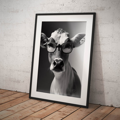 »Brainy Baby Cow« retro poster
