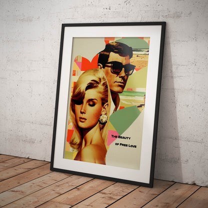 »The Beauty of Free Love«retro poster