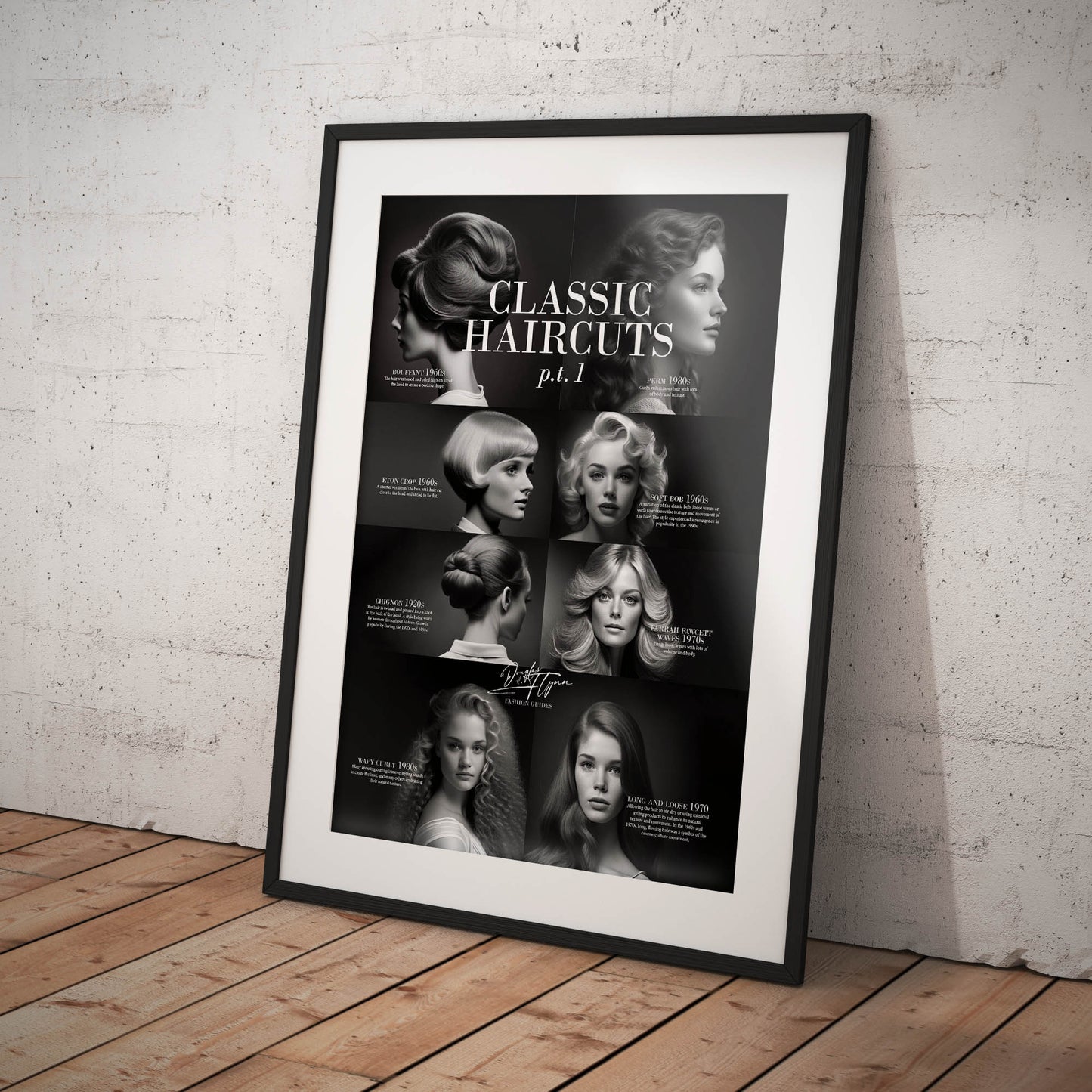 »Classic Haircuts, pt 1« retro poster