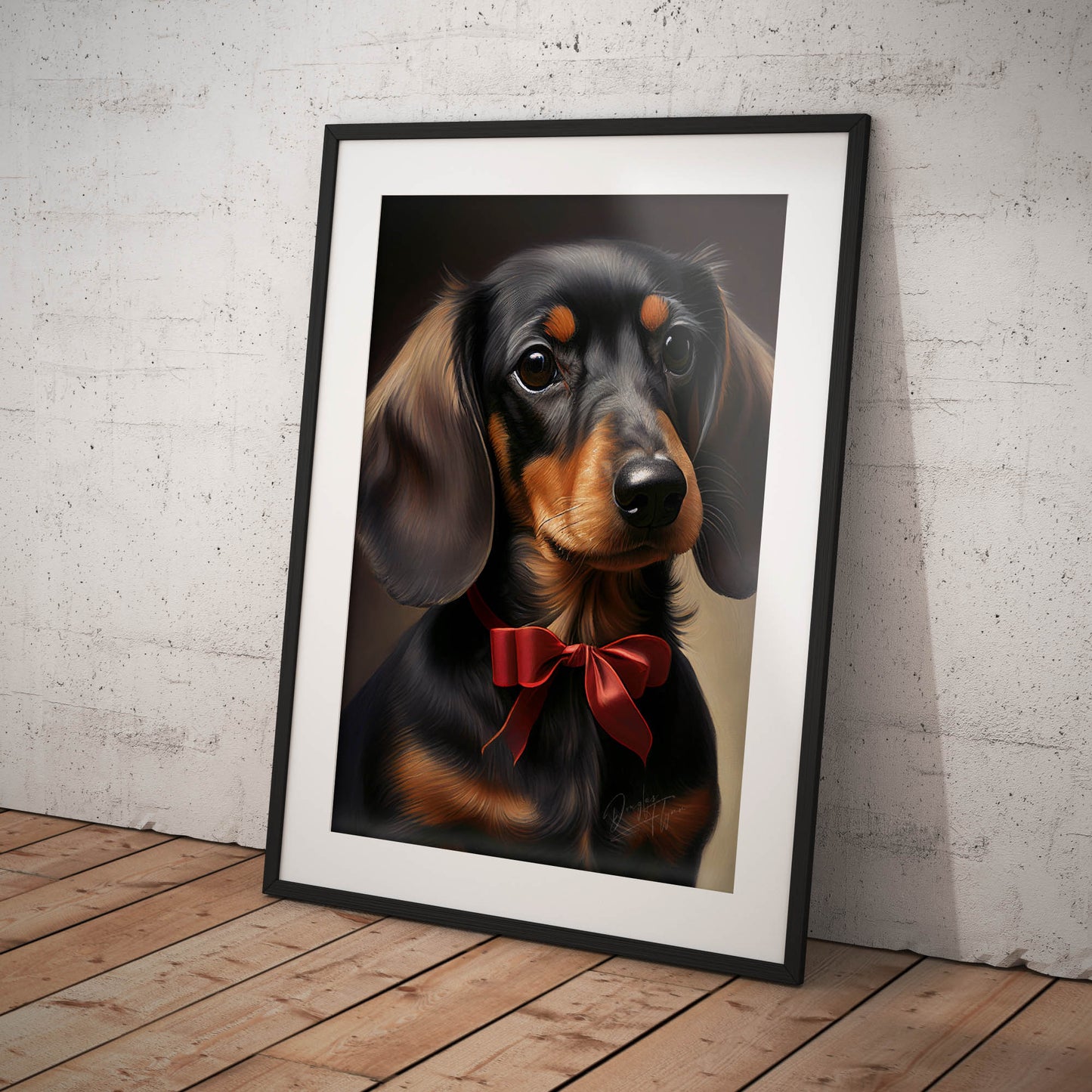 »Dachshund med rosett«
