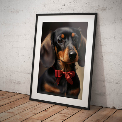 »Dachshund med rosett«