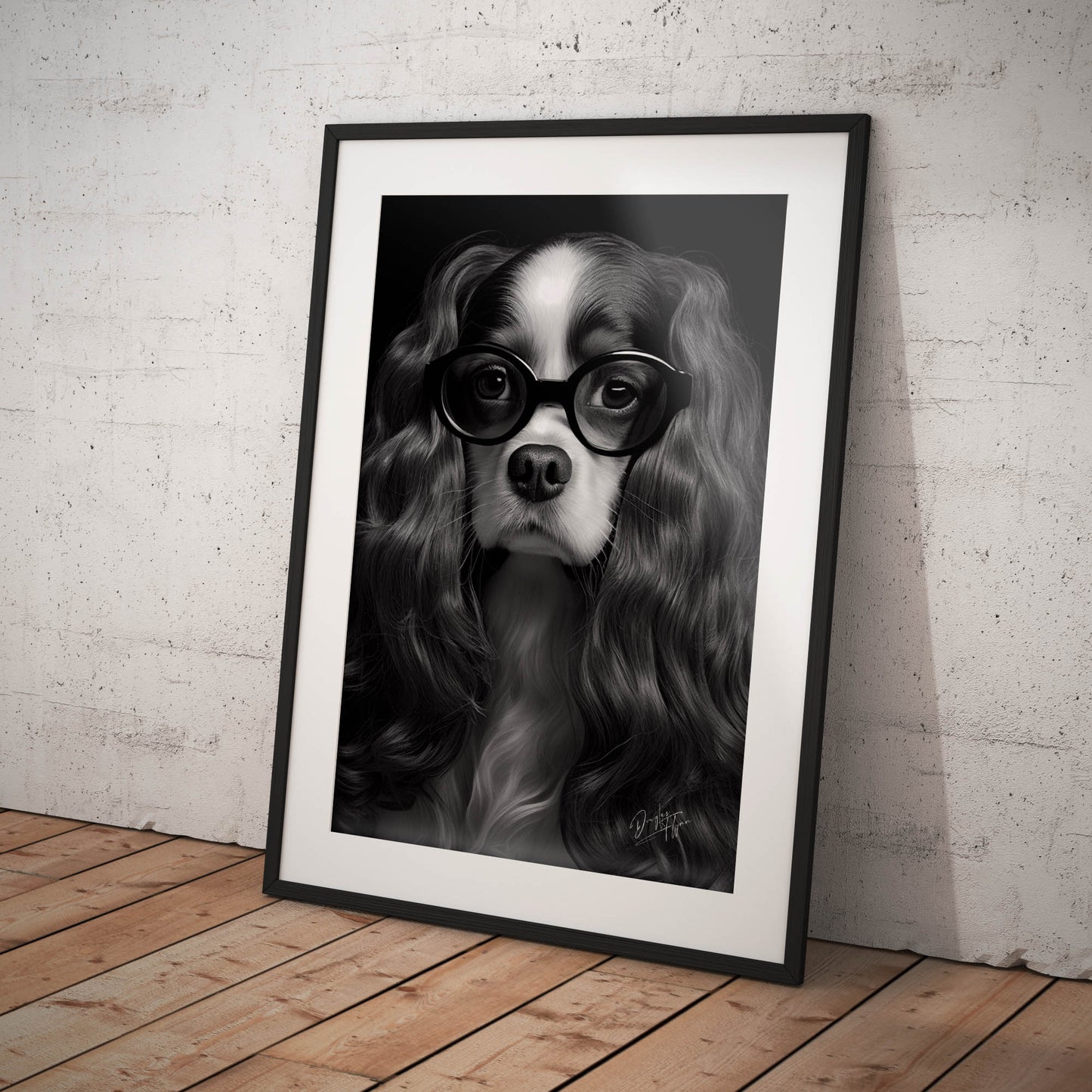 »Brainy Beauty« retro poster