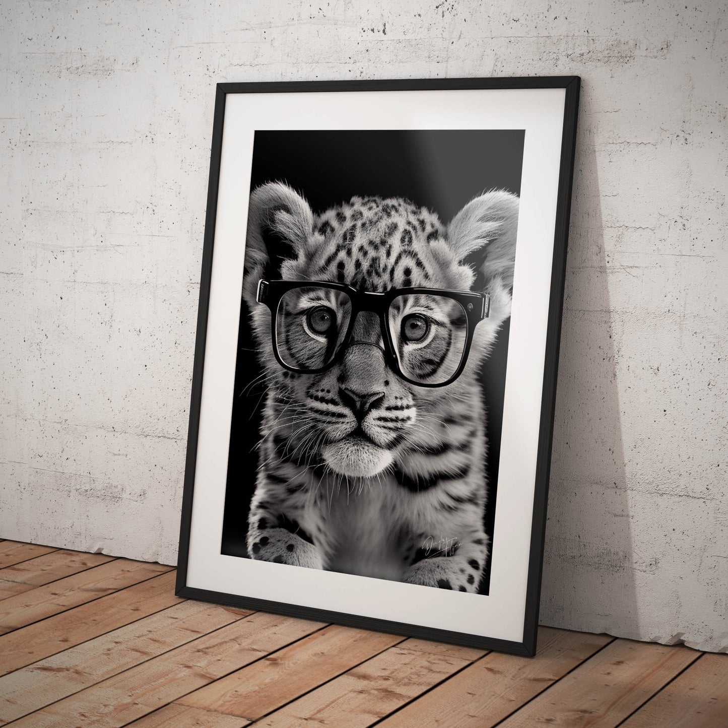 »Brainy Bengal« retro poster