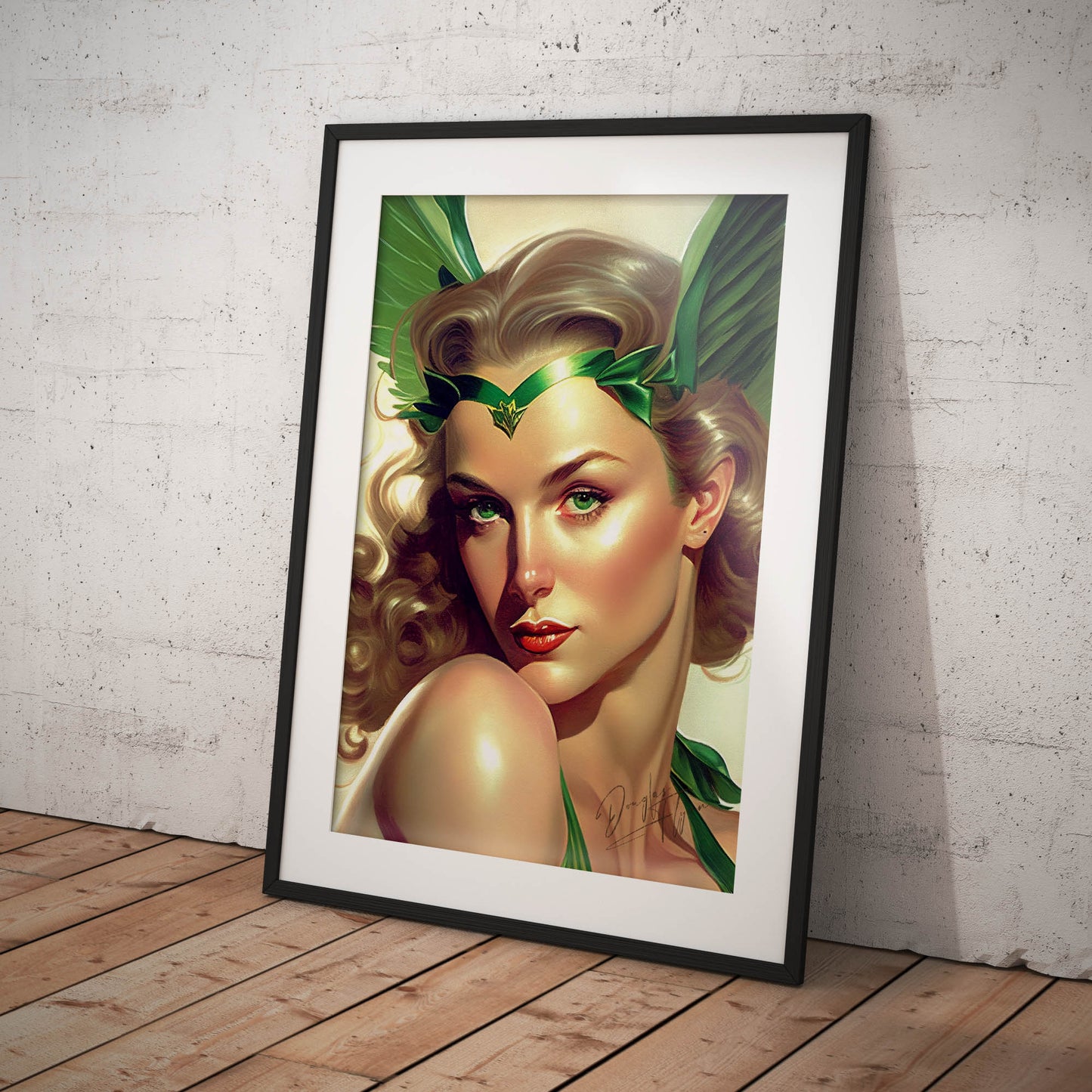 »The Emerald Enforcer« retro poster