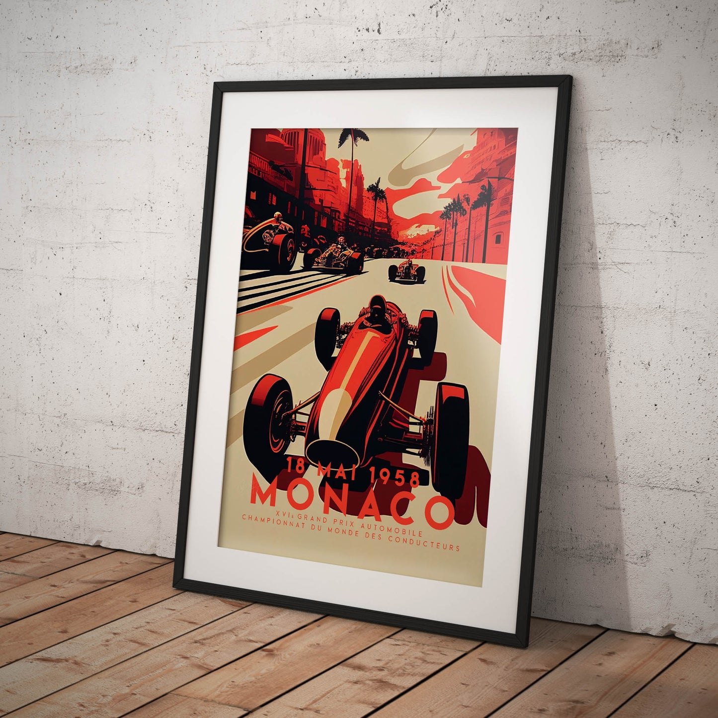 »Echoes of Engine Roars« retro poster