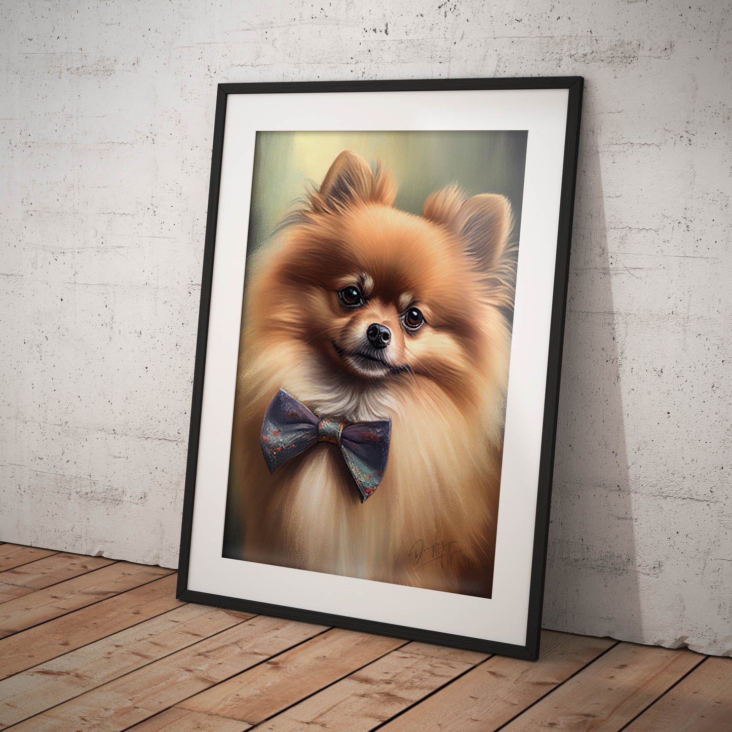»Pomeranian med rosett«