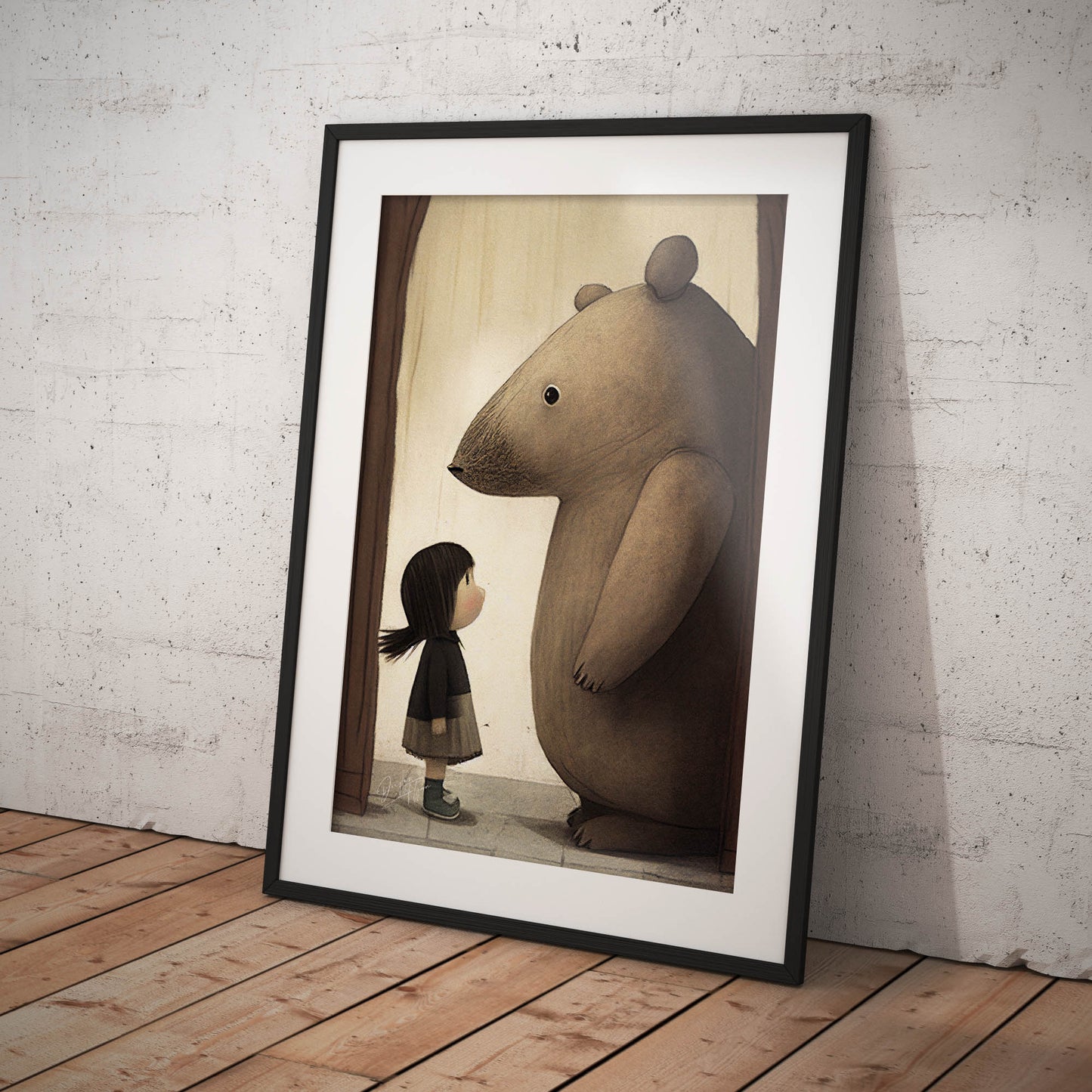 »Defiant Trog And The Princess« retro poster