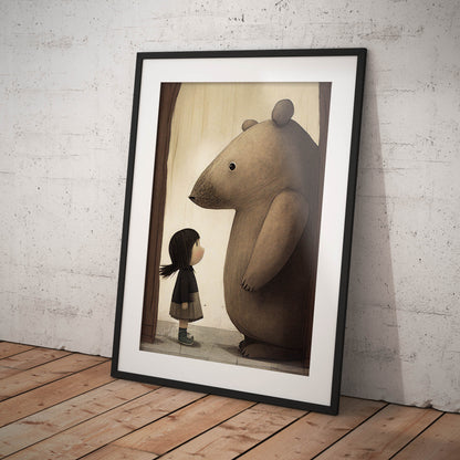 »Defiant Trog And The Princess« retro poster