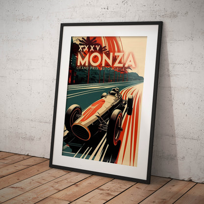 »Famous Four Wheels« retro poster