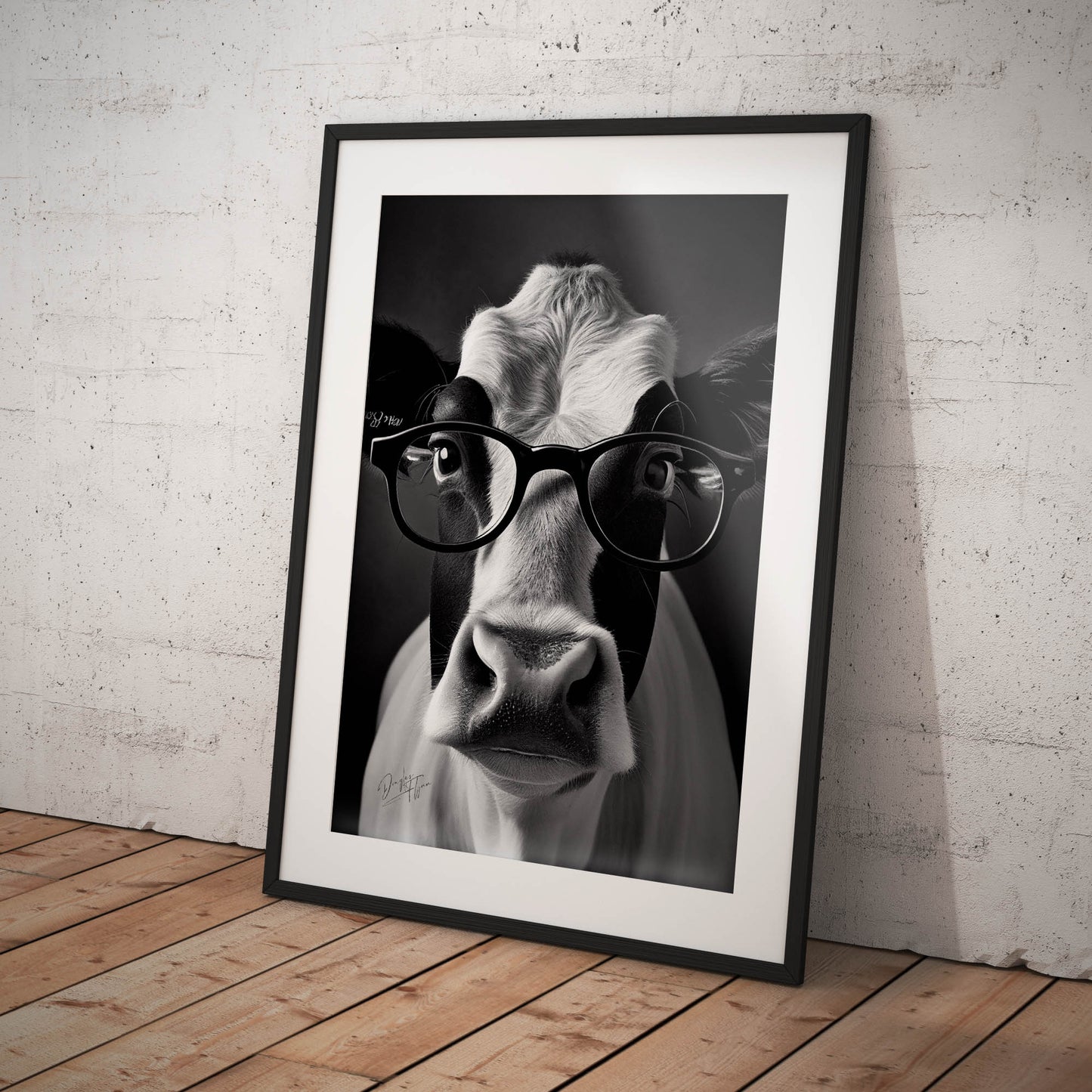 »Cattle Genius« retro poster