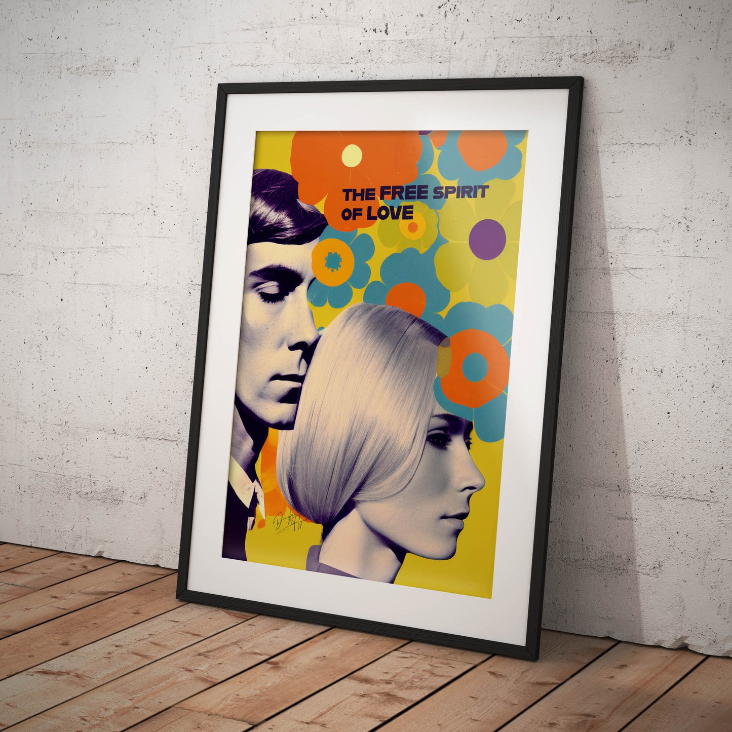 »The Free Spirit of Love«retro poster