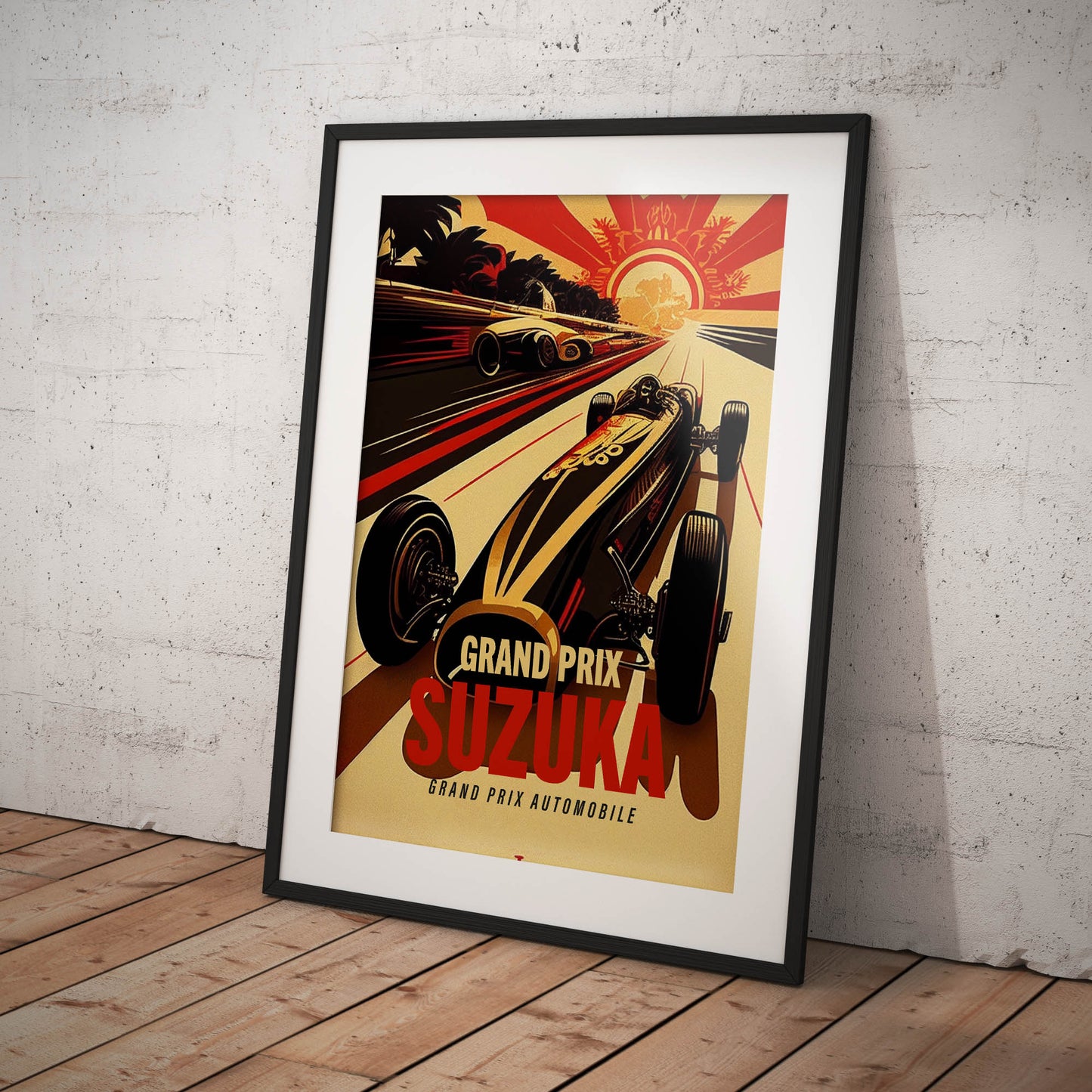 »Glory of Grand Prix Racing« retro poster