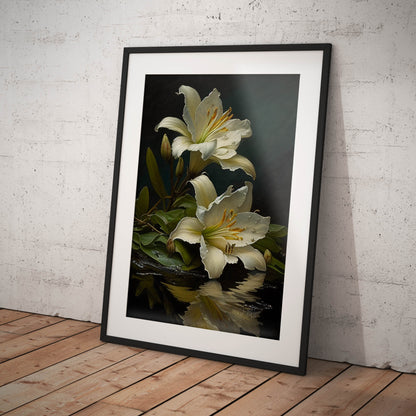 »Floral Serenade« retro poster