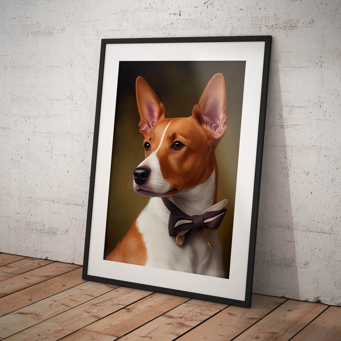 »Basenji med rosett«