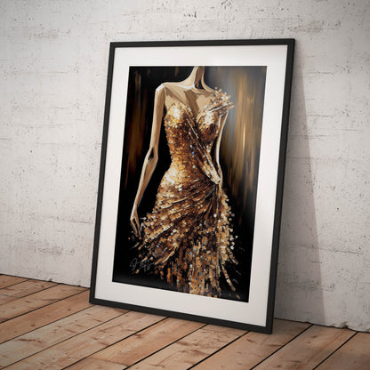 »Golden Glimmer Dress«