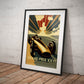 »Journey Through Racing History« retro poster