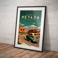 »Nevada, travel poster no 1« retro poster