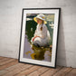 »Lily's and reflection« retro poster