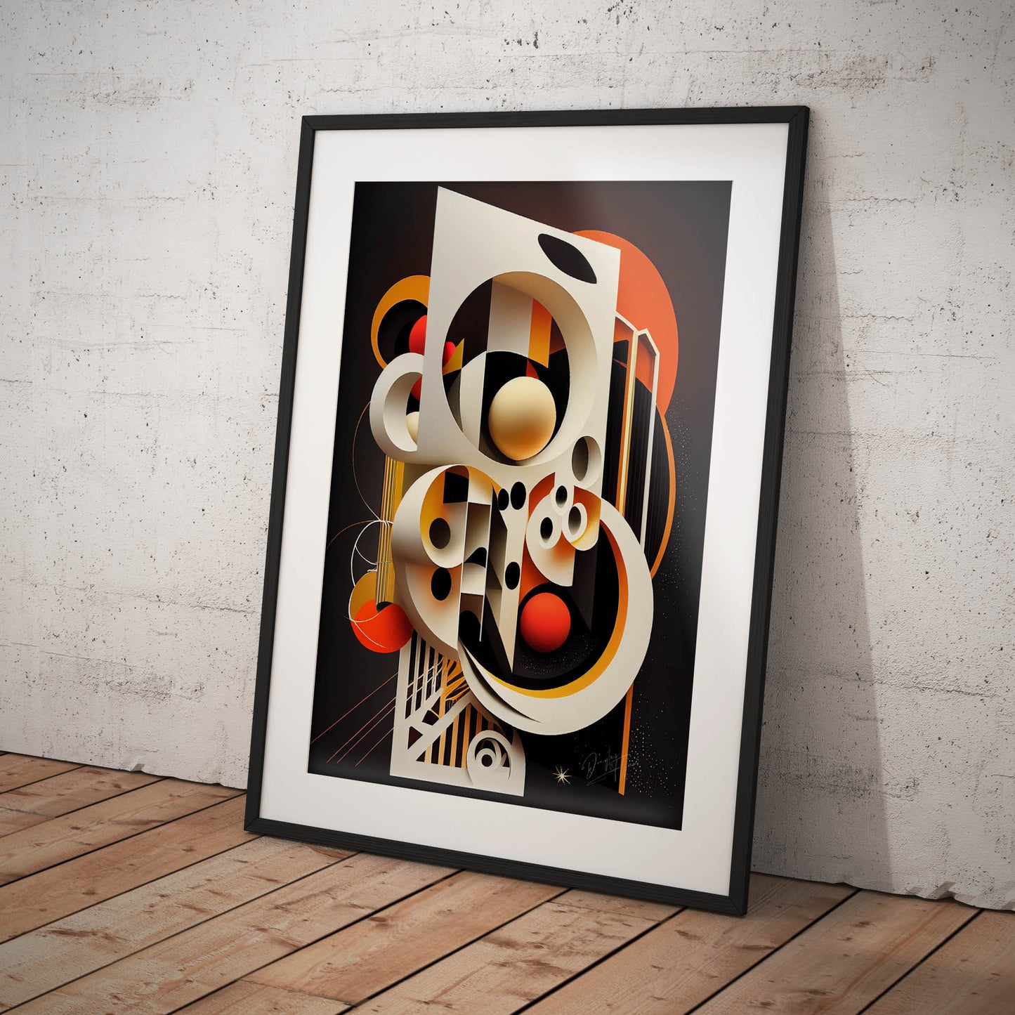 »Lively Linearity« retro poster